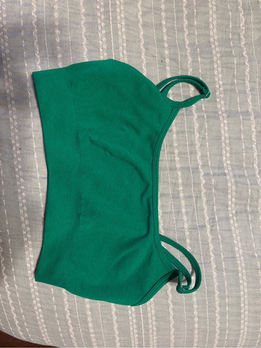 Green Sports Bra